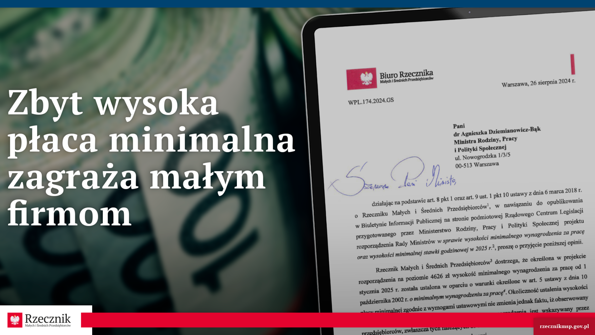 Zbyt wysoka płaca minimalna zagraża małym firmom!