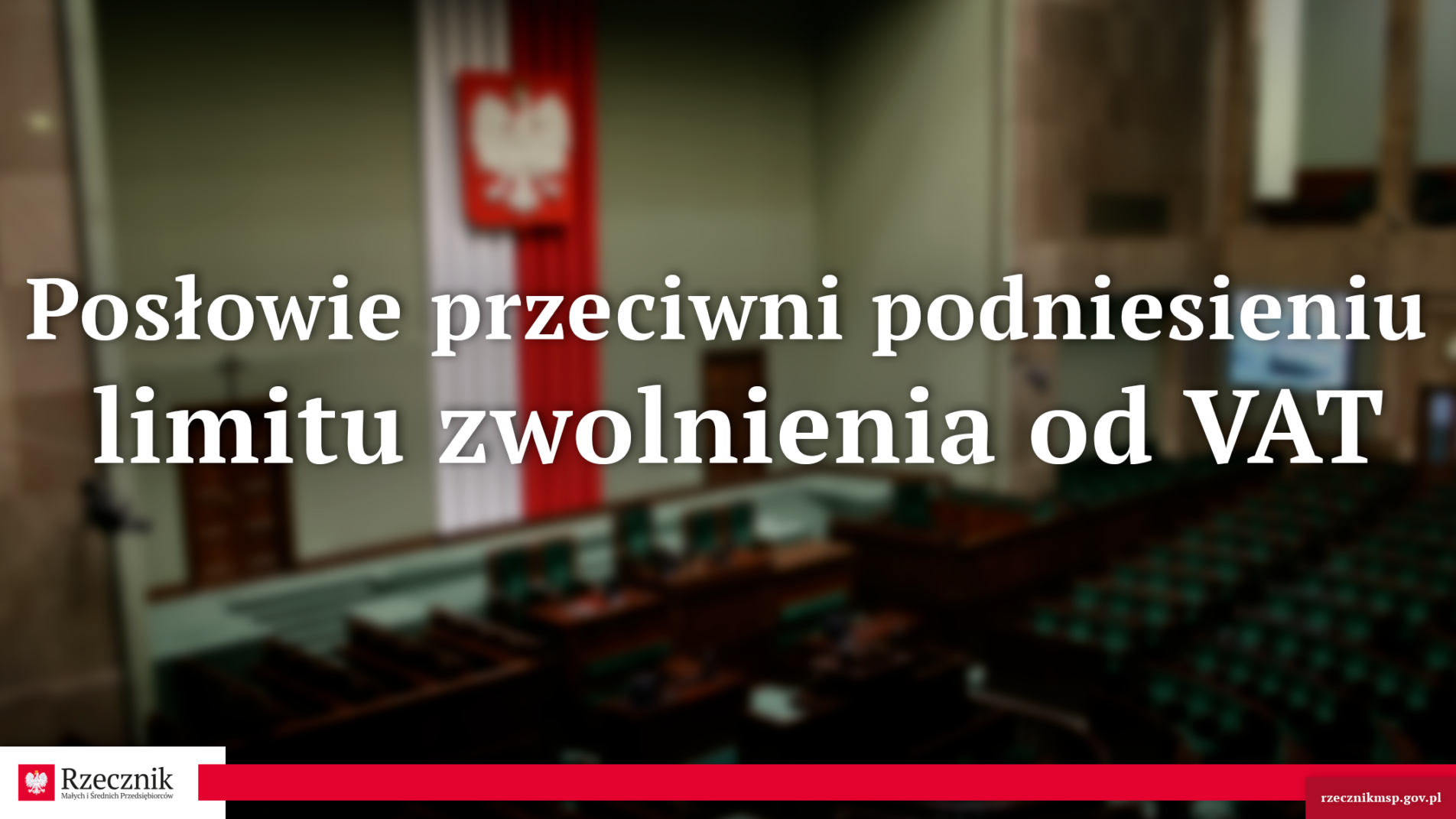 Posłowie przeciwni podniesieniu limitu zwolnienia od VAT