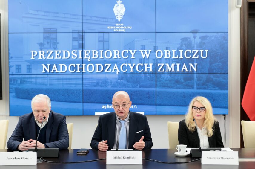 Konferencja - Przedsiębiorcy w obliczu nadchodzących zmian z udziałem wicemarszałka Senatu RP Michała Kamińskiego