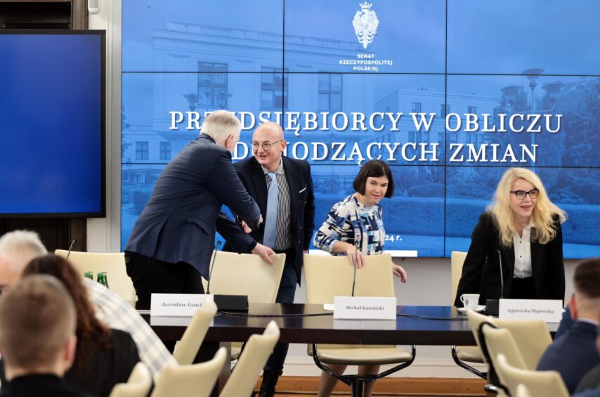 Konferencja - Przedsiębiorcy w obliczu nadchodzących zmian z udziałem wicemarszałka Senatu RP Michała Kamińskiego