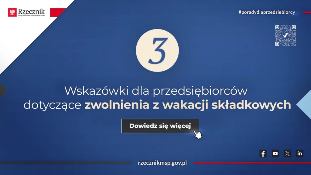 Wakacje składkowe - wskazówki