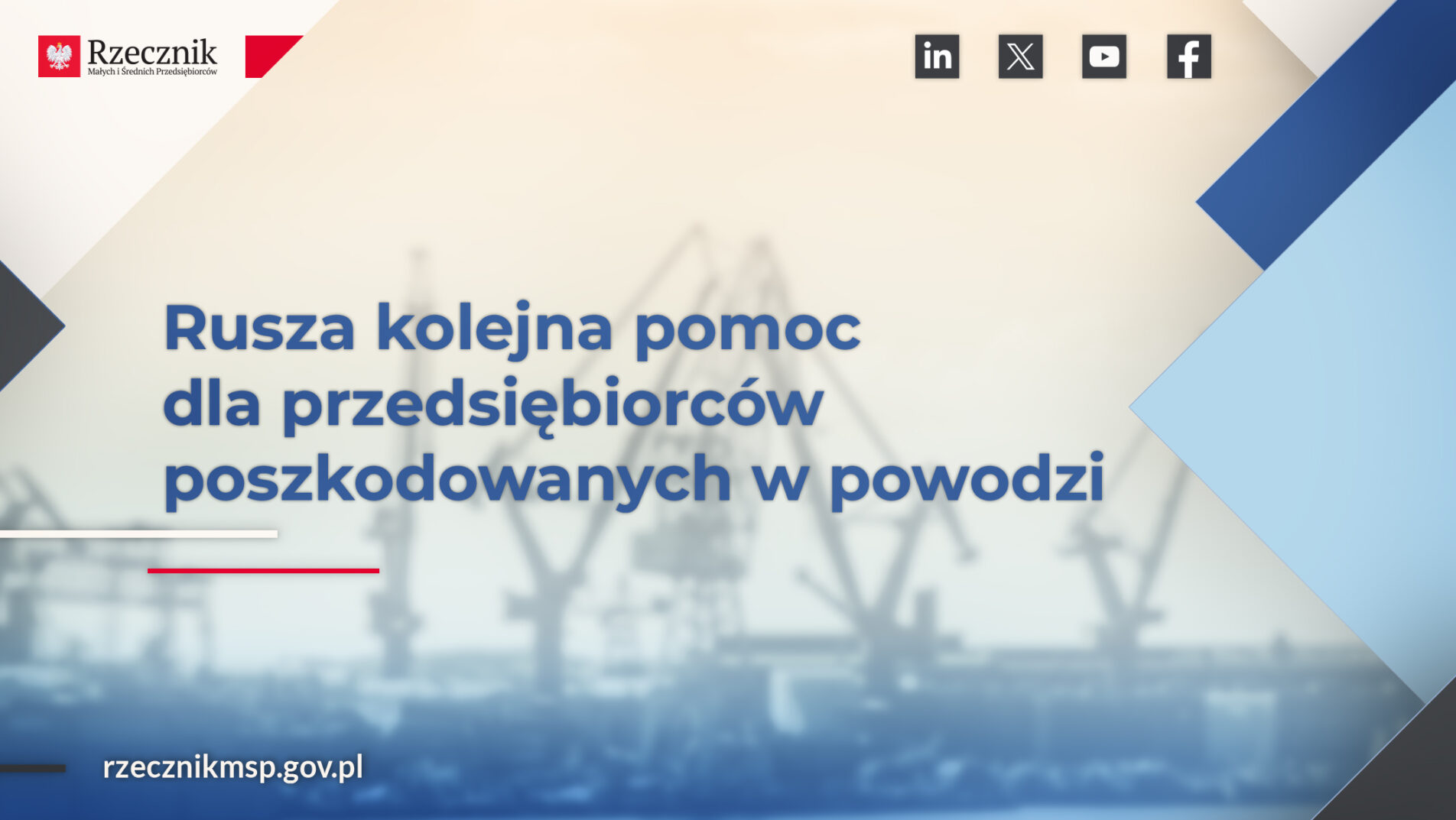 Rusza kolejna pomoc dla przedsiębiorców poszkodowanych w powodzi BRMISP