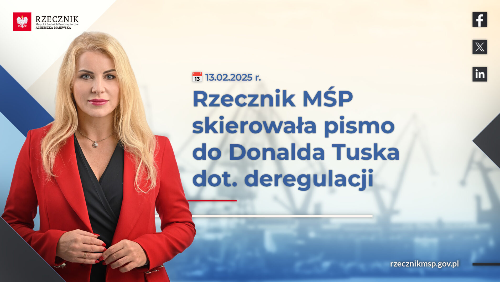 Rzecznik MŚP skierowała pismo do Donalda Tuska dot. deregulacji