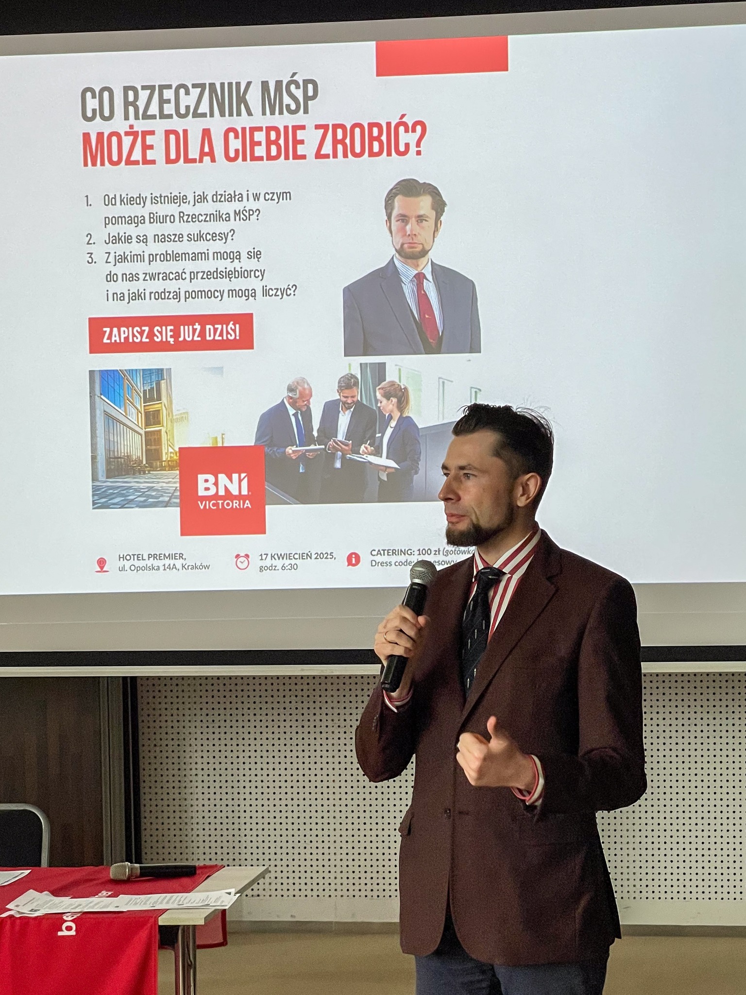 Pełnomocnik Rzecznika MŚP wziął udział w Networkingu BNI Vicoria