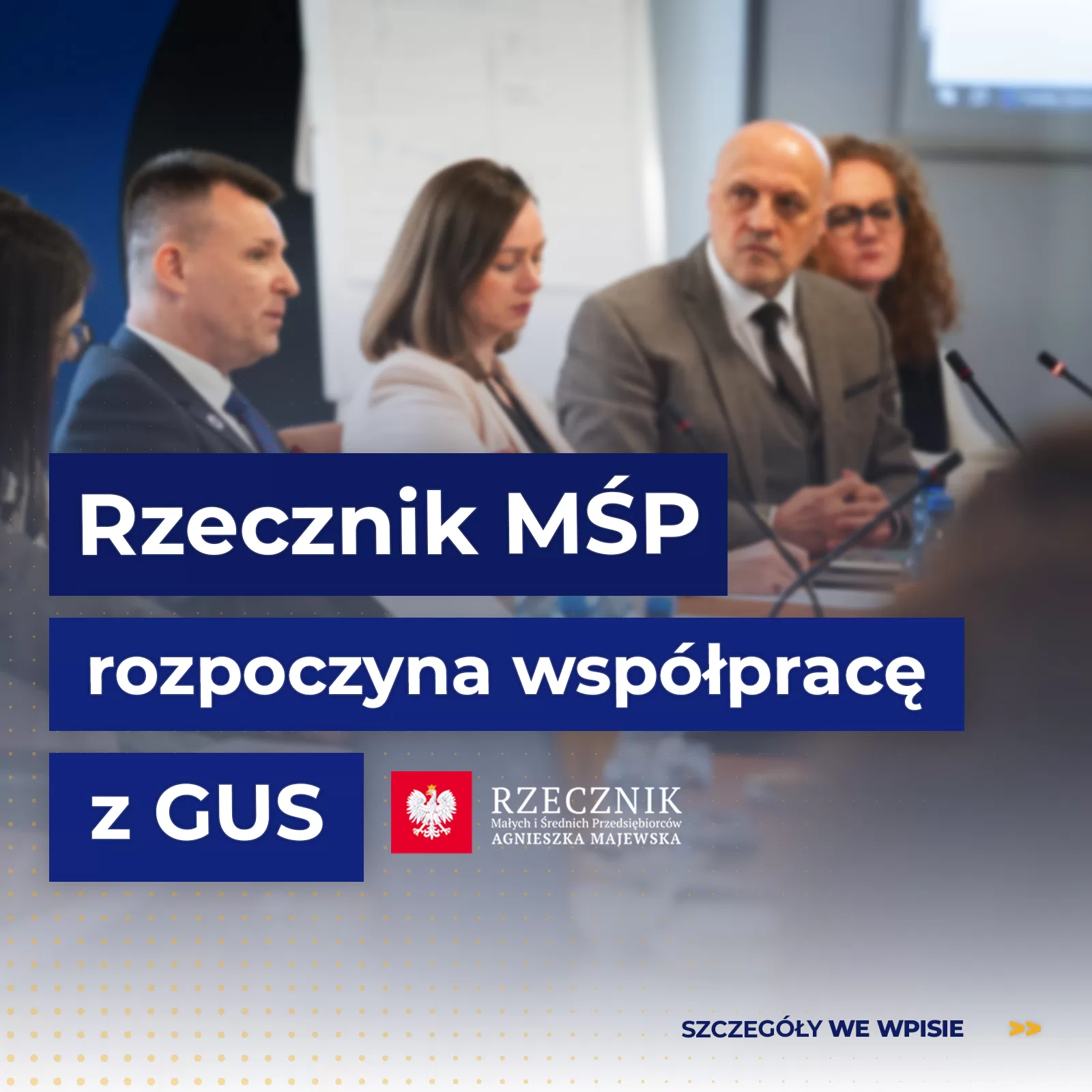 Rzecznik MSP rozpoczyna wspolprace z GUS